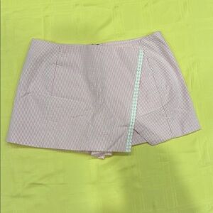 Lilly Pulitzer Pink Seersucker Striped Skort